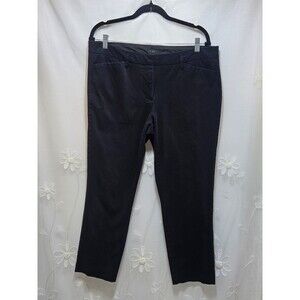 Worthington Womens Size 12 Black Pants Career Office Business Wear Solid Ankle